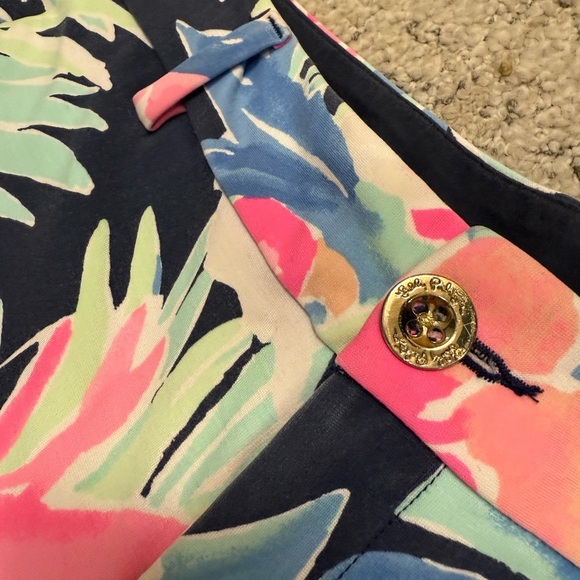 Lilly Pulitzer size 6 EUC Pink and Blue Shorts shorts muted bright - Picture 10 of 14
